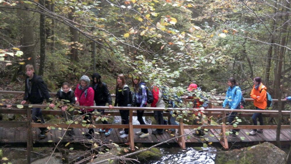 Kennenlern-Wandertag der 1E mit ihrer Partnerklasse 5B