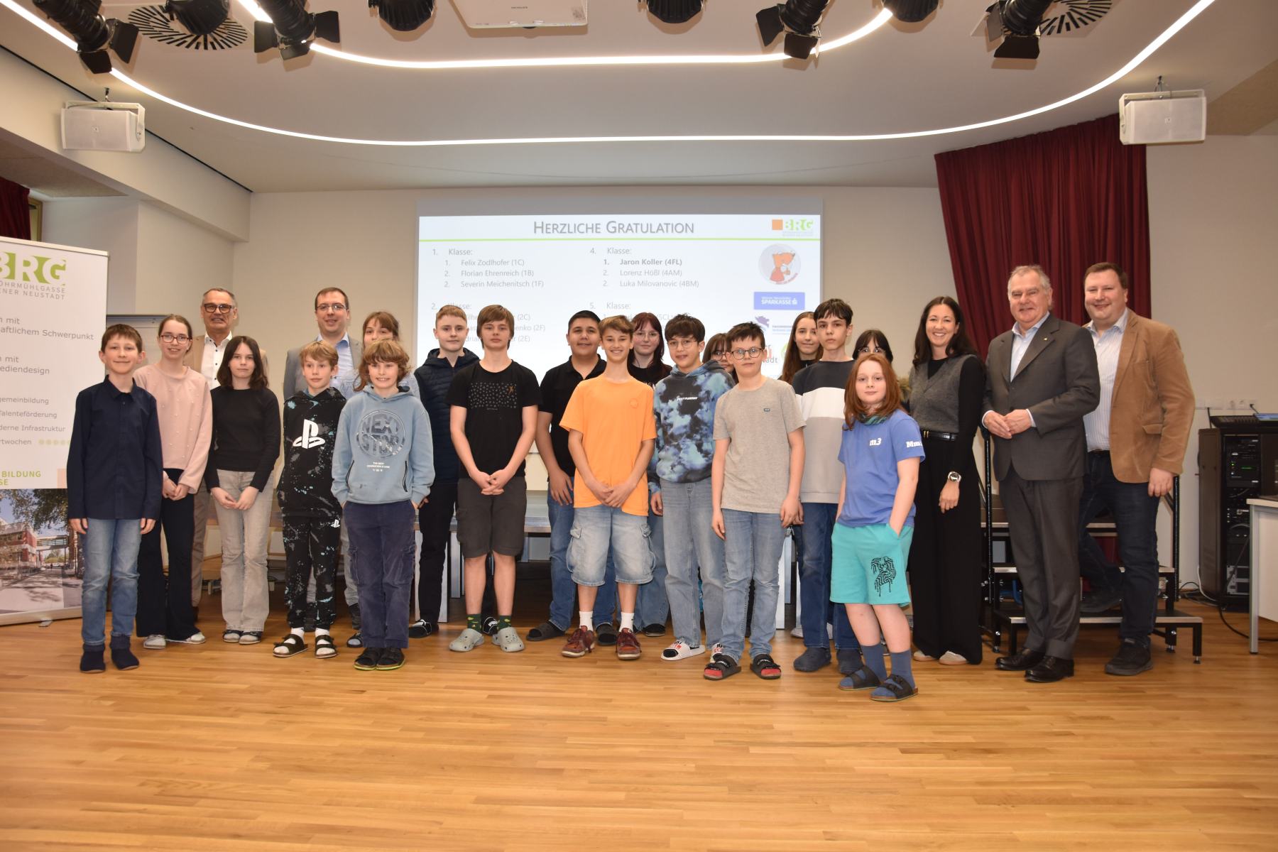 Siegerehrung „Biber der Informatik 2025“ am BRG Gröhrmühlgasse