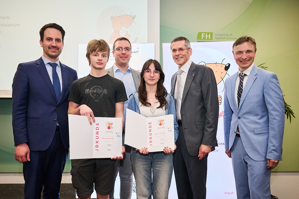 BRG Gröhrmühlgasse bei österreichweiter Biber-Preisverleihung in Wien vertreten