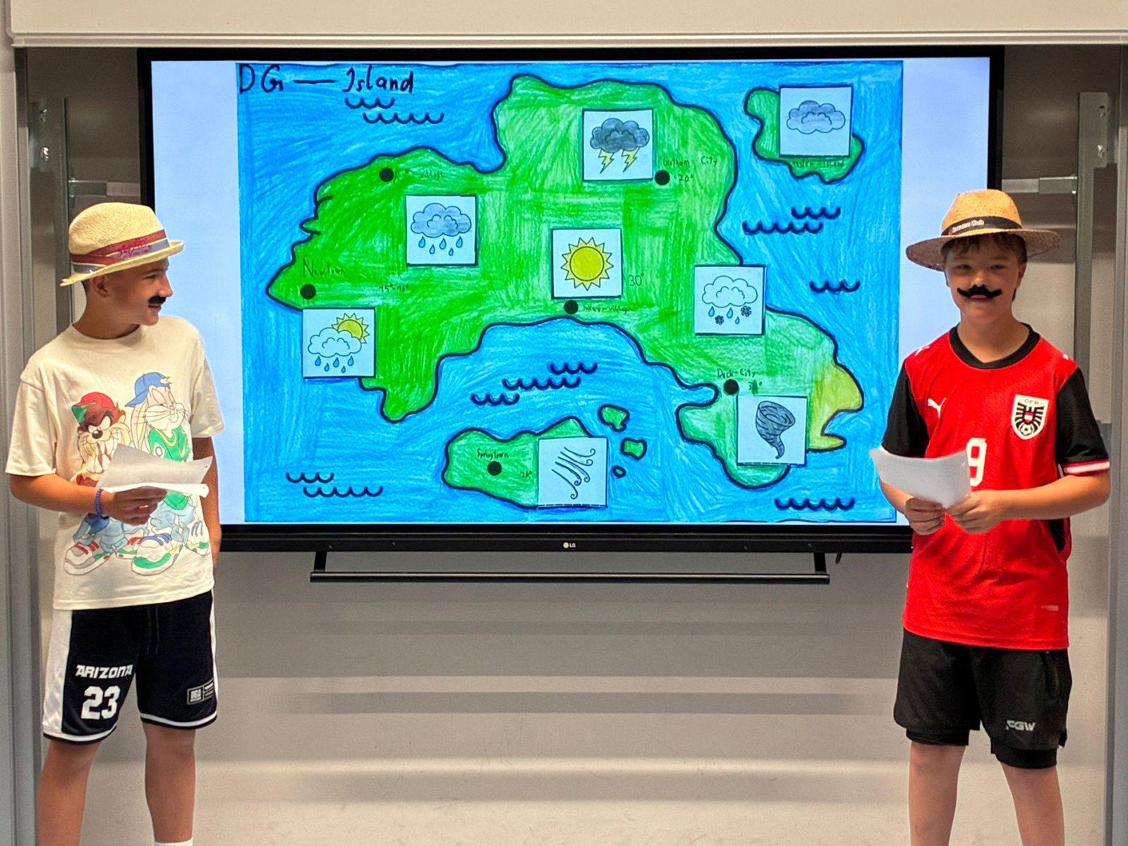 Sunny, stormy and creative: Lebhafte Wetterberichte im Englischunterricht der 2g